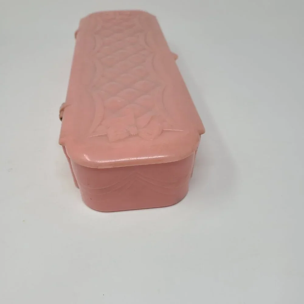 Stor-Aid Vintage Pink Lingerie Storage Container 13x4x2